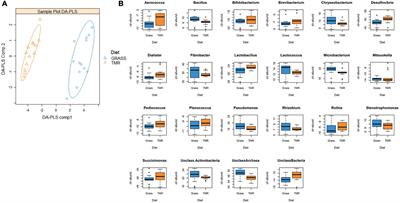 Different microbial genera drive methane emissions in beef cattle fed with two extreme diets